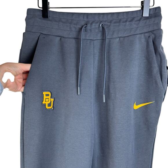 Nike Baylor Dark Gray Hoodie Zipper Jacket Jogger Sweatpants Matching Track Set - Picture 14 of 16